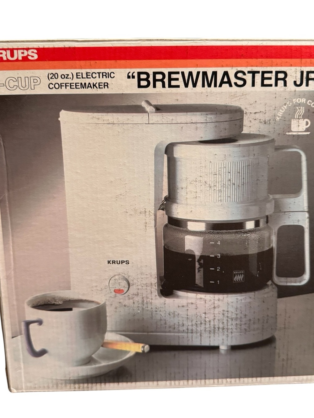 Krups White Brewmaster 20 oz Electric Coffeemaker